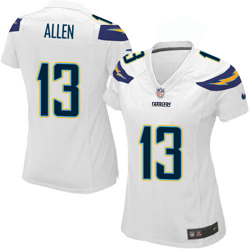 Women's Game Keenan Allen Nike Jersey White Road - #13 NFL Los Angeles Chargers